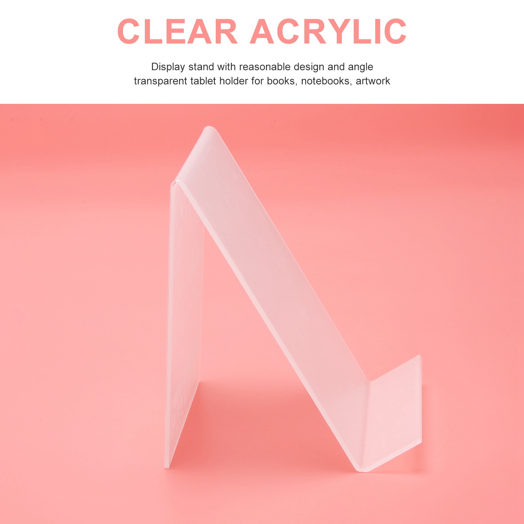 COFA Acrylic Book Stand with L - огляд і ціна Clear Acrylic Book Stand Holder