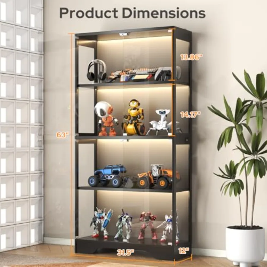 Display Cabinet with Glass Doo - огляд і ціна Books
