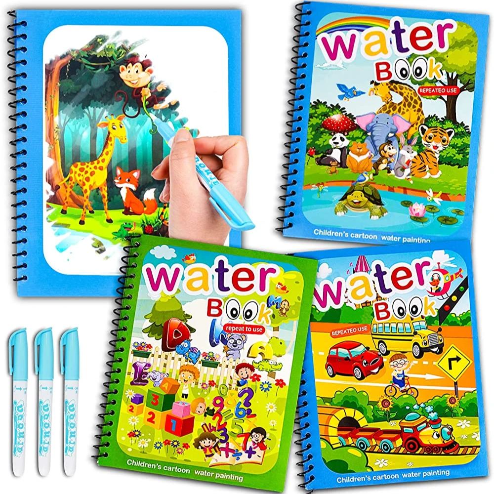 Magical Book Water Drawing Mon - огляд і ціна Reusable Water Magic Coloring Book