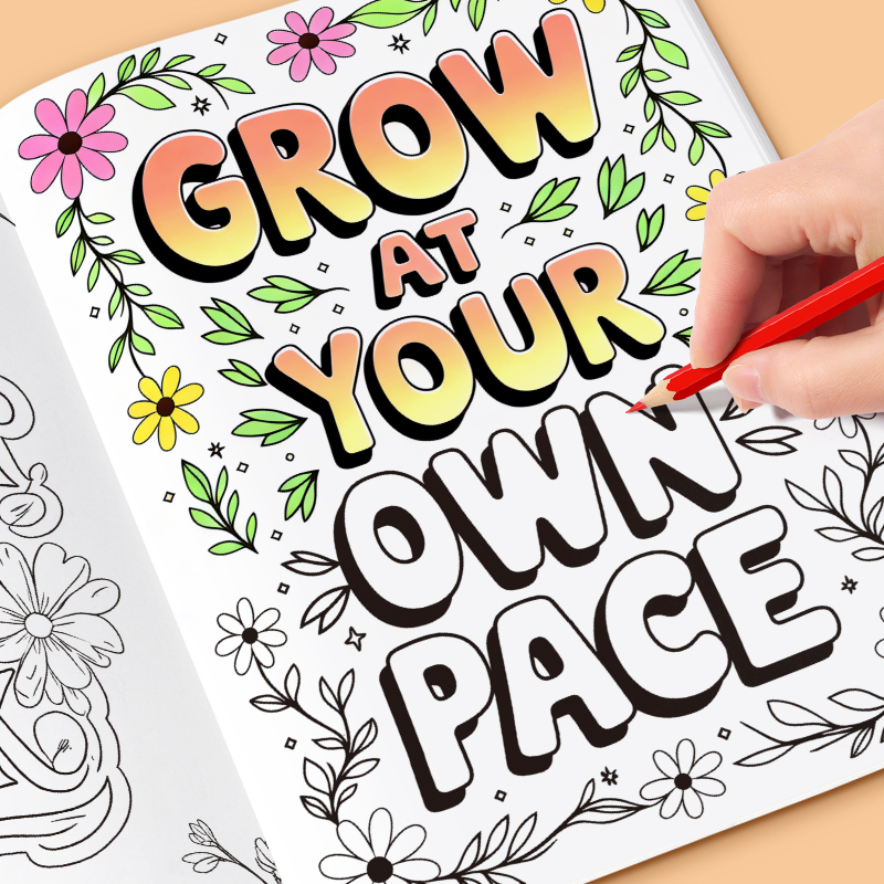 32 Pages Mental Health Colorin - огляд і ціна Adult Coloring Book Stress Relief