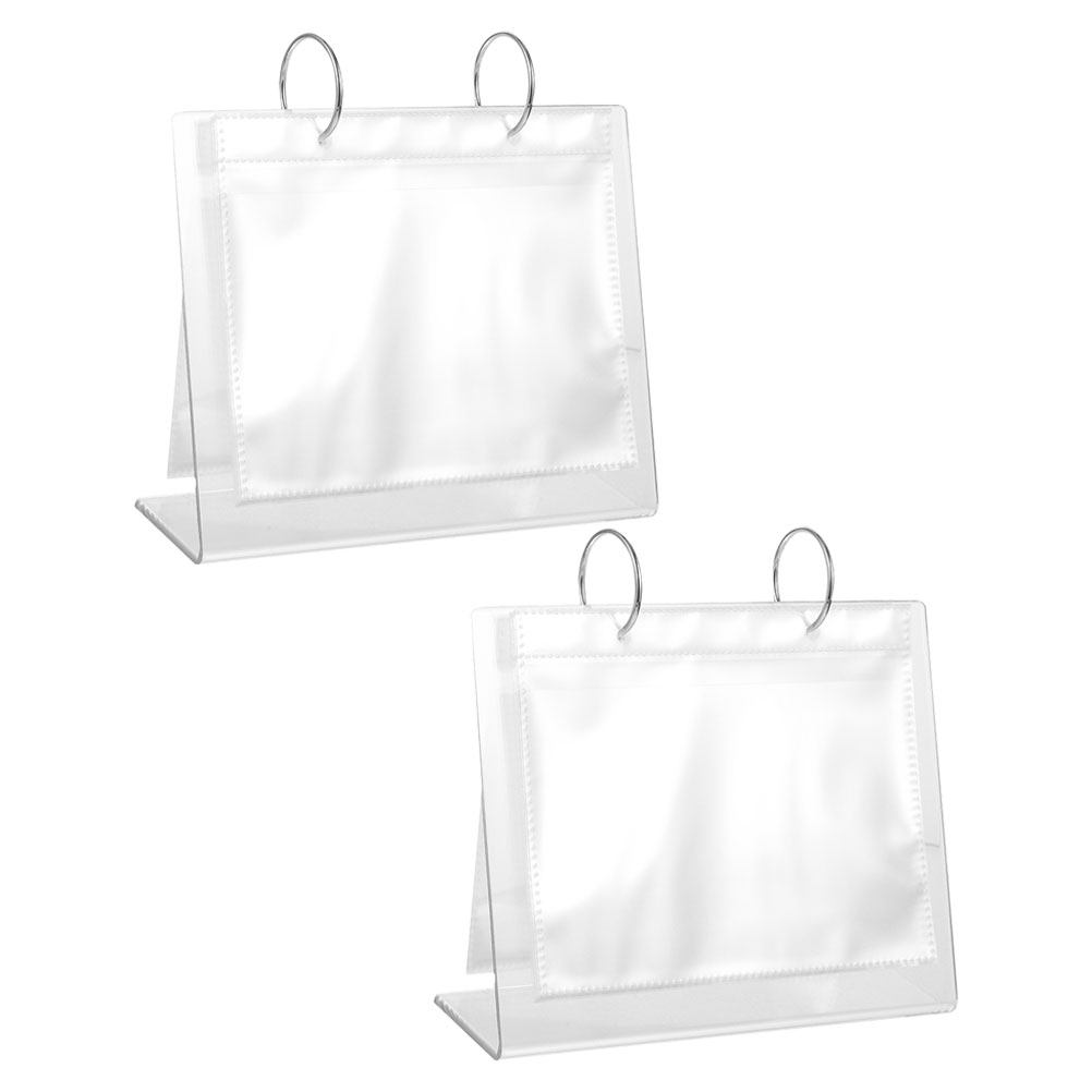 2Pcs Photo Album Acrylic Table - огляд і ціна Clear Acrylic Book Stand Holder
