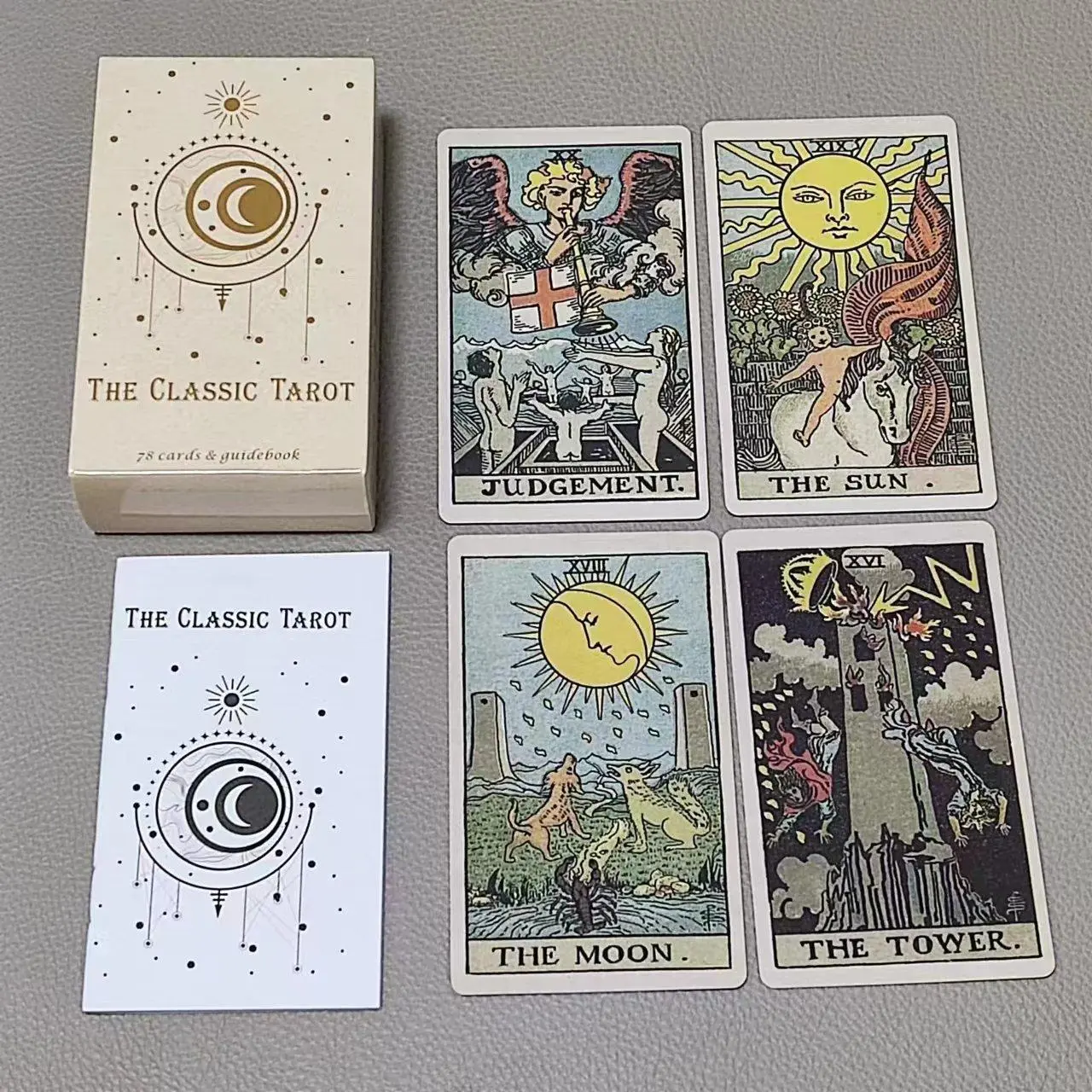 10.3*6cm The Classic Tarot 78  - огляд і ціна Tarot Deck With Guidebook