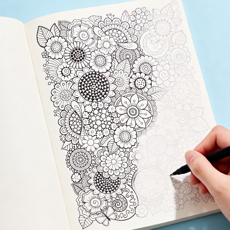 One Adult Stress Relief Hand D - огляд і ціна Adult Coloring Book Stress Relief