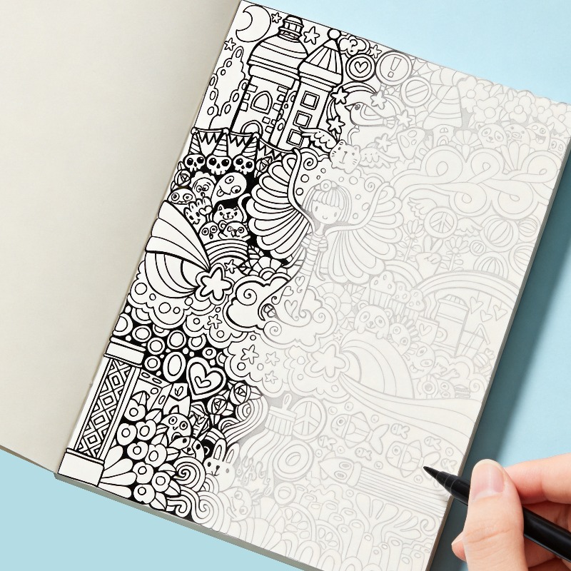 One Adult Stress Relief Hand D - огляд і ціна Adult Coloring Book Stress Relief