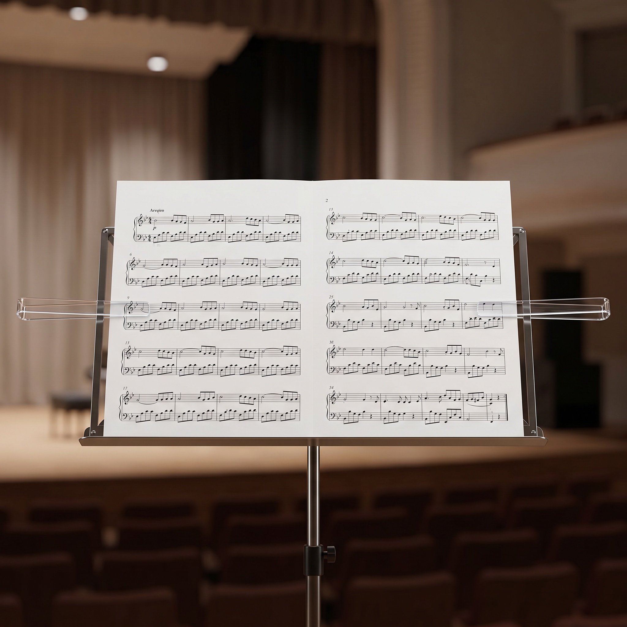 6Pairs Clear Acrylic Music Sta - огляд і ціна Clear Acrylic Book Stand Holder