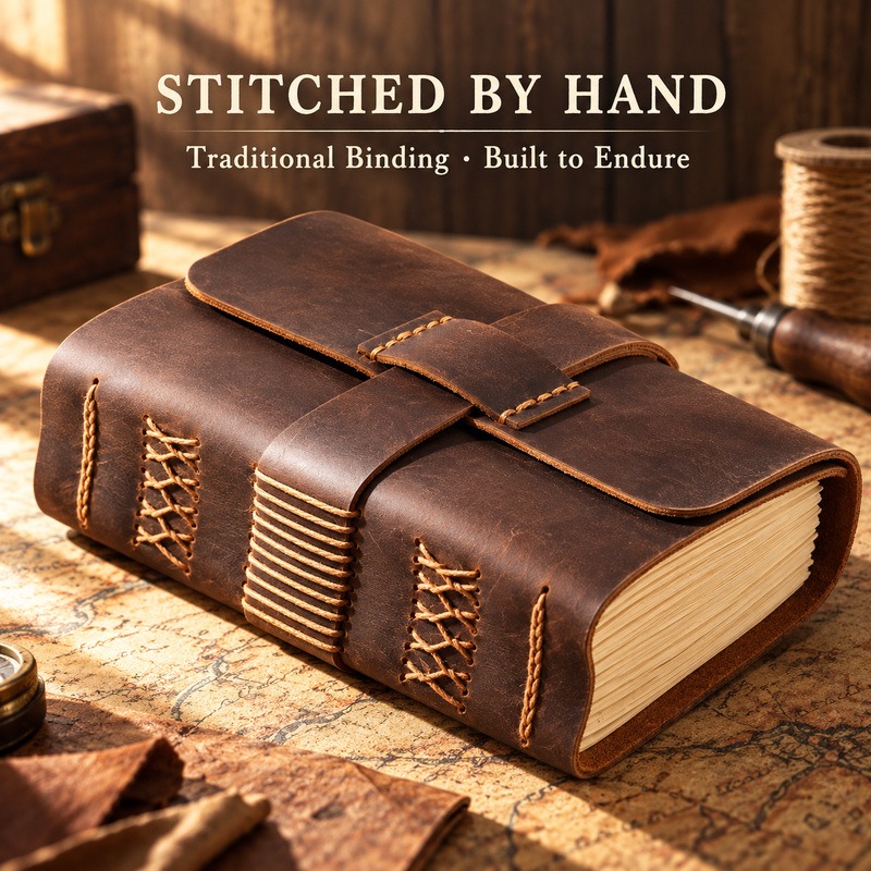 Handmade Leather Traveler Note - огляд і ціна Vintage Leather Journal Notebook